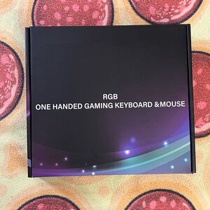 RGB One-Handed Gaming Keyboard & Mouse